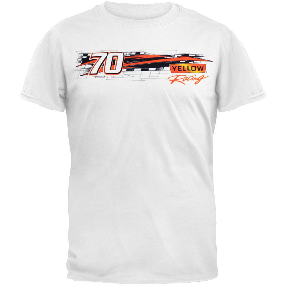 Nascar - Yellow Racing #70 T-Shirt Men's T-Shirts NASCAR XL White 