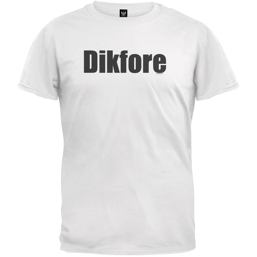 Dikfore White T-Shirt Men's T-Shirts Old Glory 2XL White 