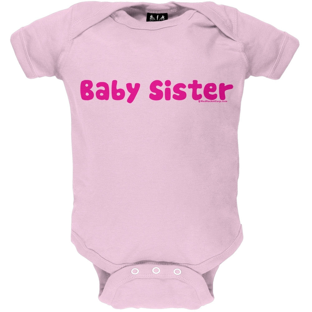 Baby Sister Baby One Piece Baby One Piece Old Glory 0-6M Light Pink 