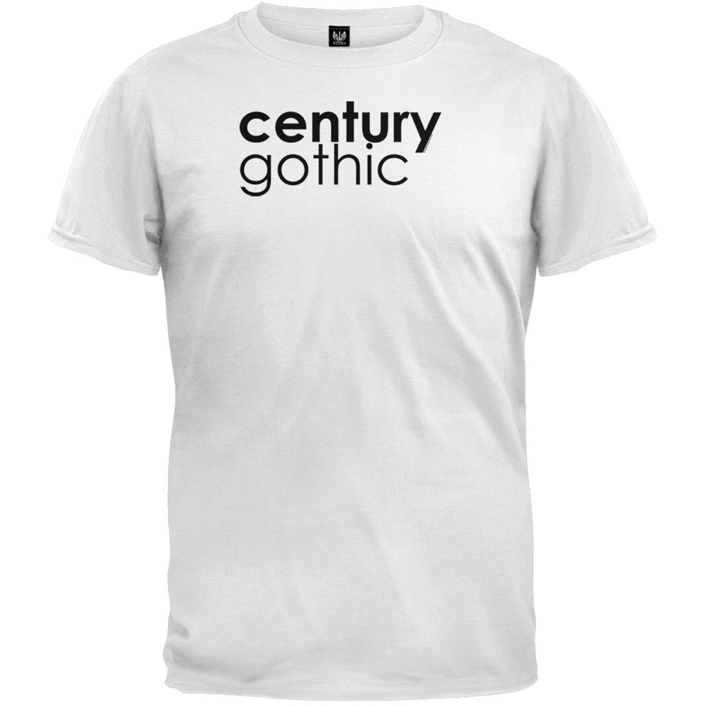 Century Gothic T-Shirt Men's T-Shirts Old Glory 2XL White 