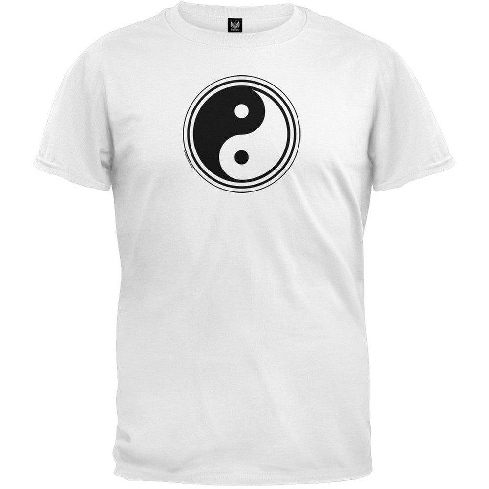 Yin Yang Circles T-Shirt Men's T-Shirts Life 2XL White 