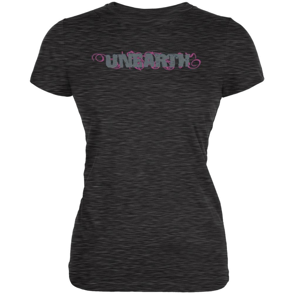 Unearth - Vine Logo Juniors T-Shirt Juniors T-Shirts Unearth LG Black 