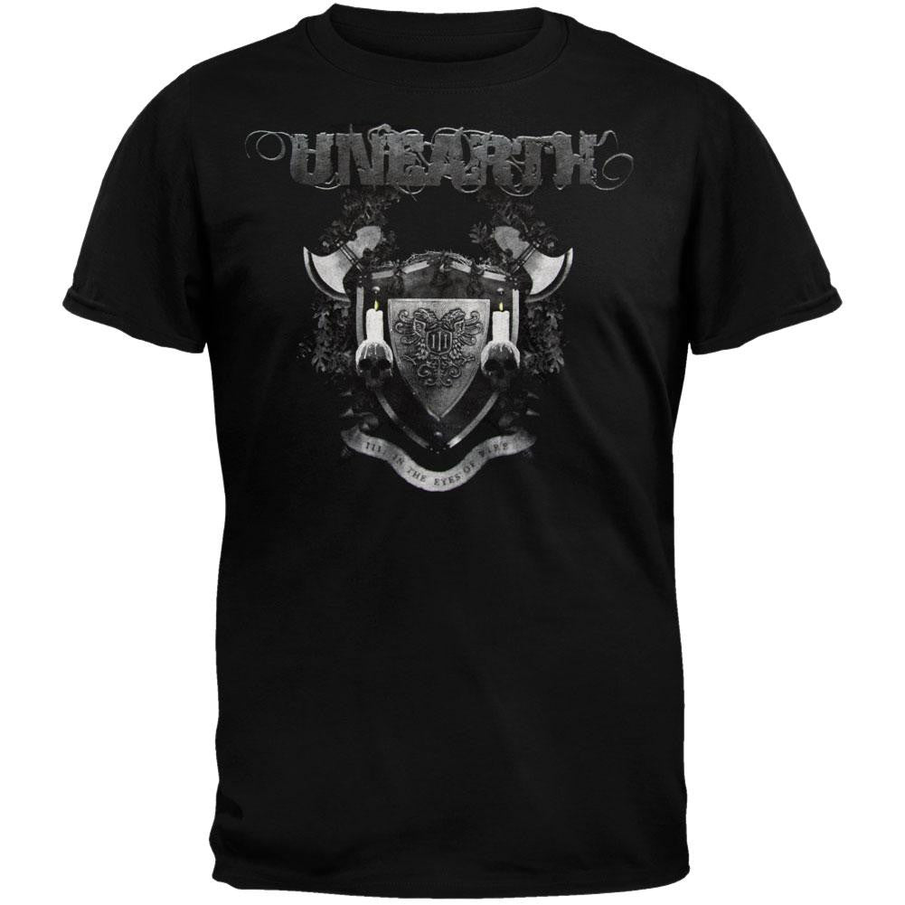 Unearth - Shield Album T-Shirt Men's T-Shirts Unearth 3XL Black 