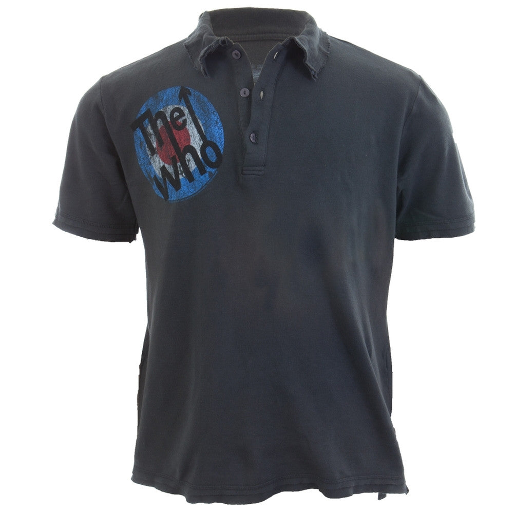 The Who - Distressed Polo Men's Polo Shirts The Who MD Black 