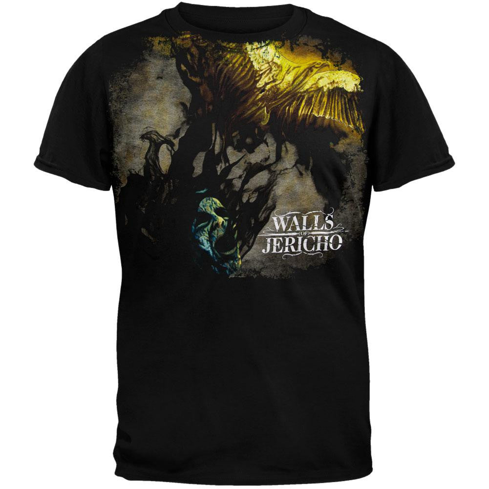 Walls Of Jericho - Eagle T-Shirt Men's T-Shirts Walls of Jericho 2XL Black 