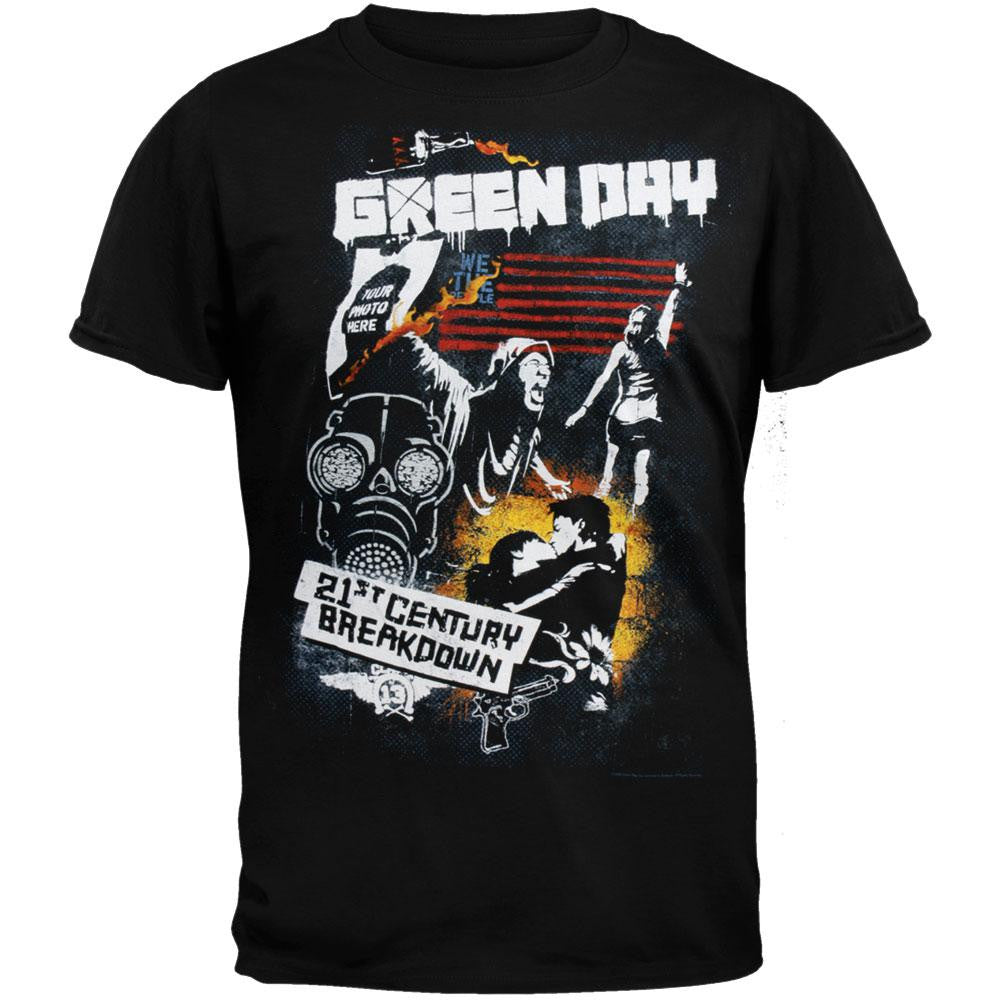 Green Day - Collage 09 Tour T-Shirt Men's T-Shirts Green Day 2XL Black 
