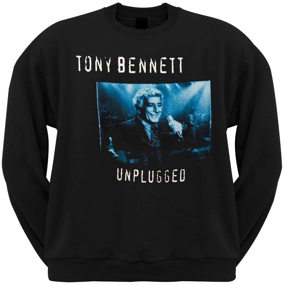 Tony Bennet - Unplugged Crew Neck Sweatshirt Men's Sweatshirts Pop/Top 40 LG Black 