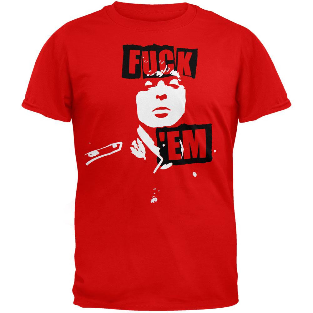 Libertines - Fuck Em T-Shirt Men's T-Shirts The Libertines XL Red 