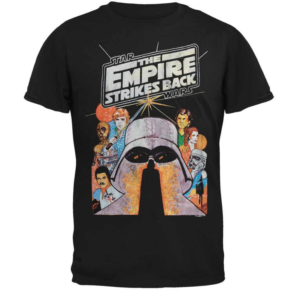 Star Wars - Empire Strikes Back Drawing Soft T-Shirt Men's T-Shirts Star Wars SM Black 