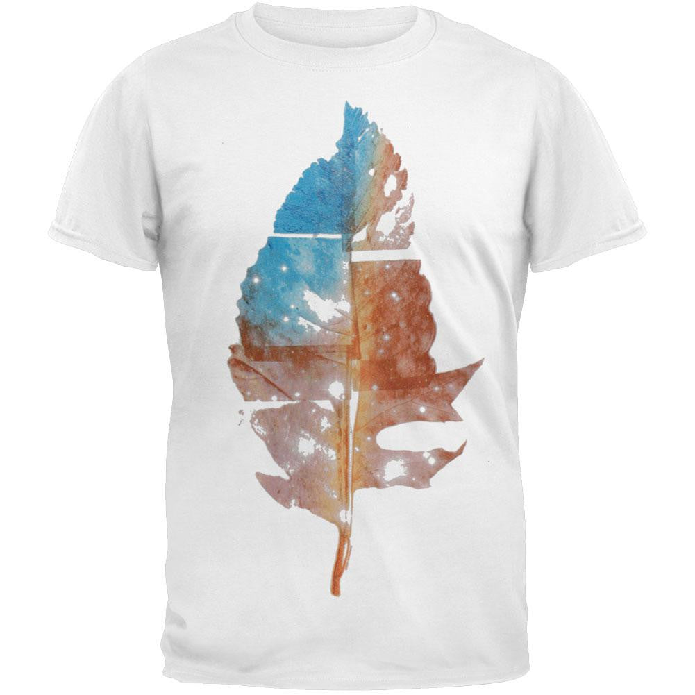 New Standard - Leaf Composition Soft T-Shirt Men's T-Shirts New Standard LG White 