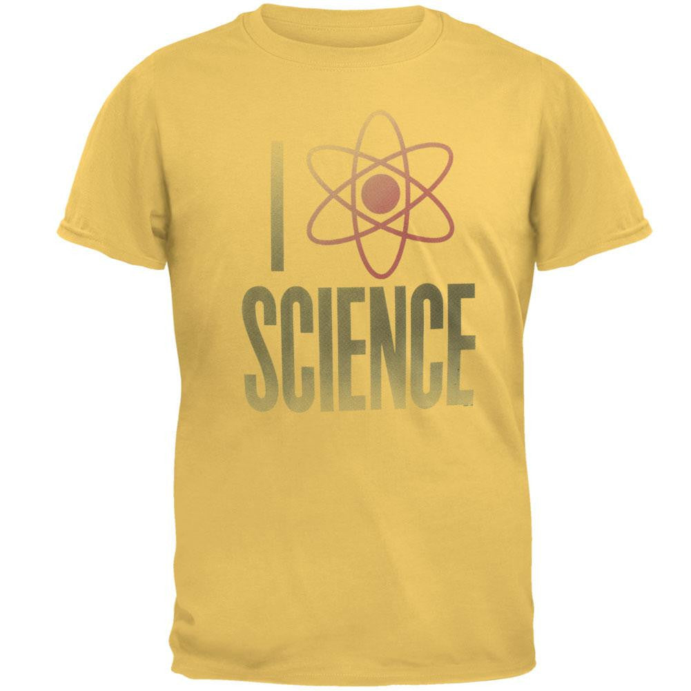 New Standard - I Love Science Soft T-Shirt Men's T-Shirts New Standard 2XL Yellow 