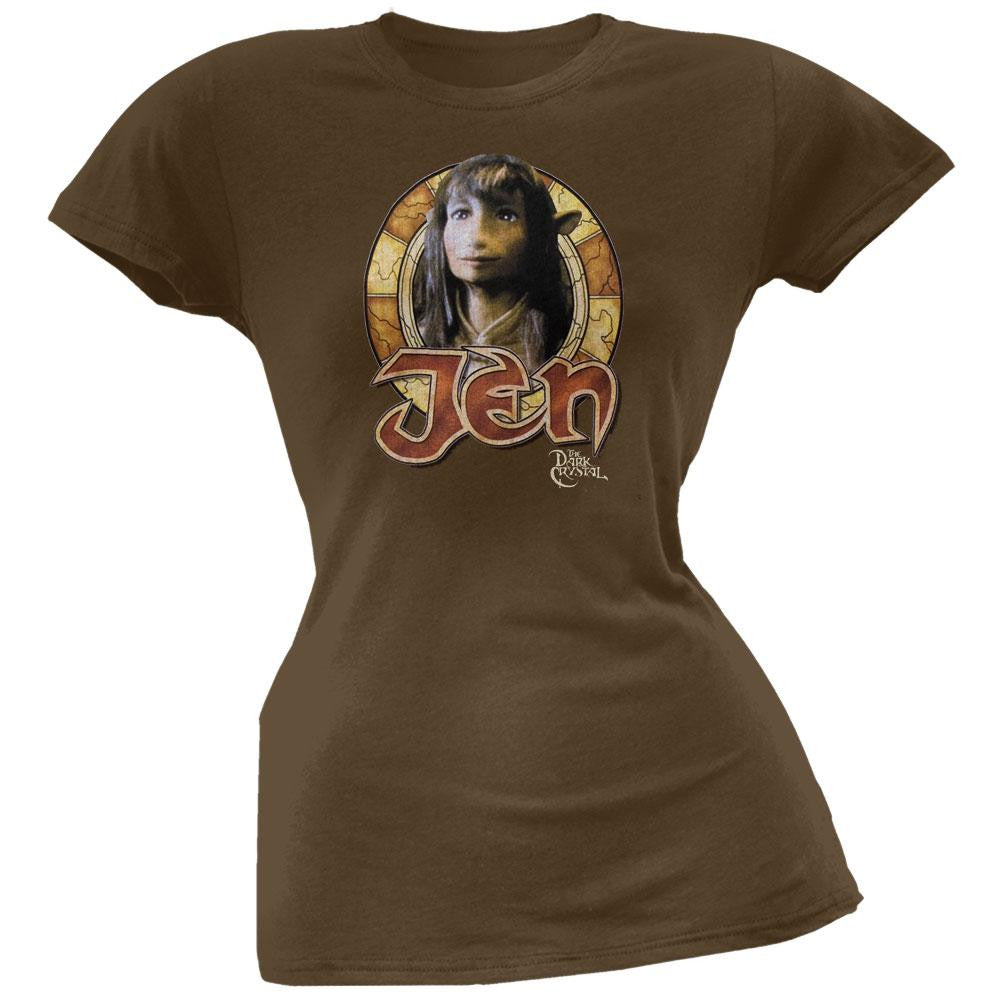 Dark Crystal - Jen Circle Juniors T-Shirt Juniors T-Shirts Dark Crystal SM Brown