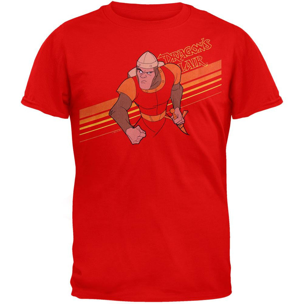 Dragon's Lair - Dirk Stripes T-Shirt Men's T-Shirts Dragon's Lair 2XL Red 