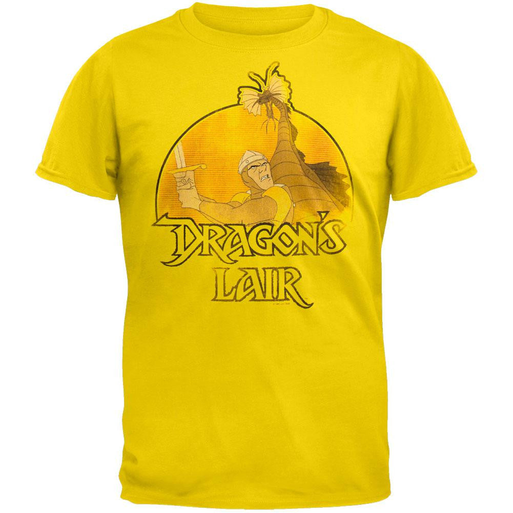 Dragon's Lair - Where Did You Go T-Shirt Men's T-Shirts Dragon's Lair 2XL Yellow 