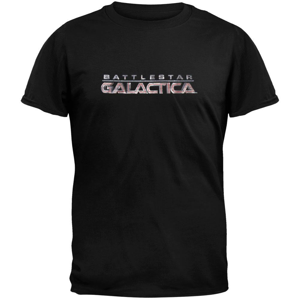 Battlestar Galactica - Logo Youth T-Shirt Youth T-Shirts Battlestar Galactica SM Black