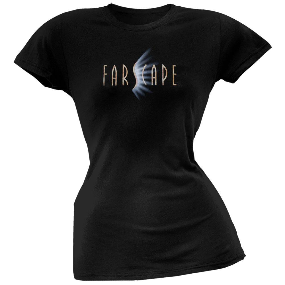 Farscape - Logo Juniors T-Shirt Juniors T-Shirts Farscape SM Black