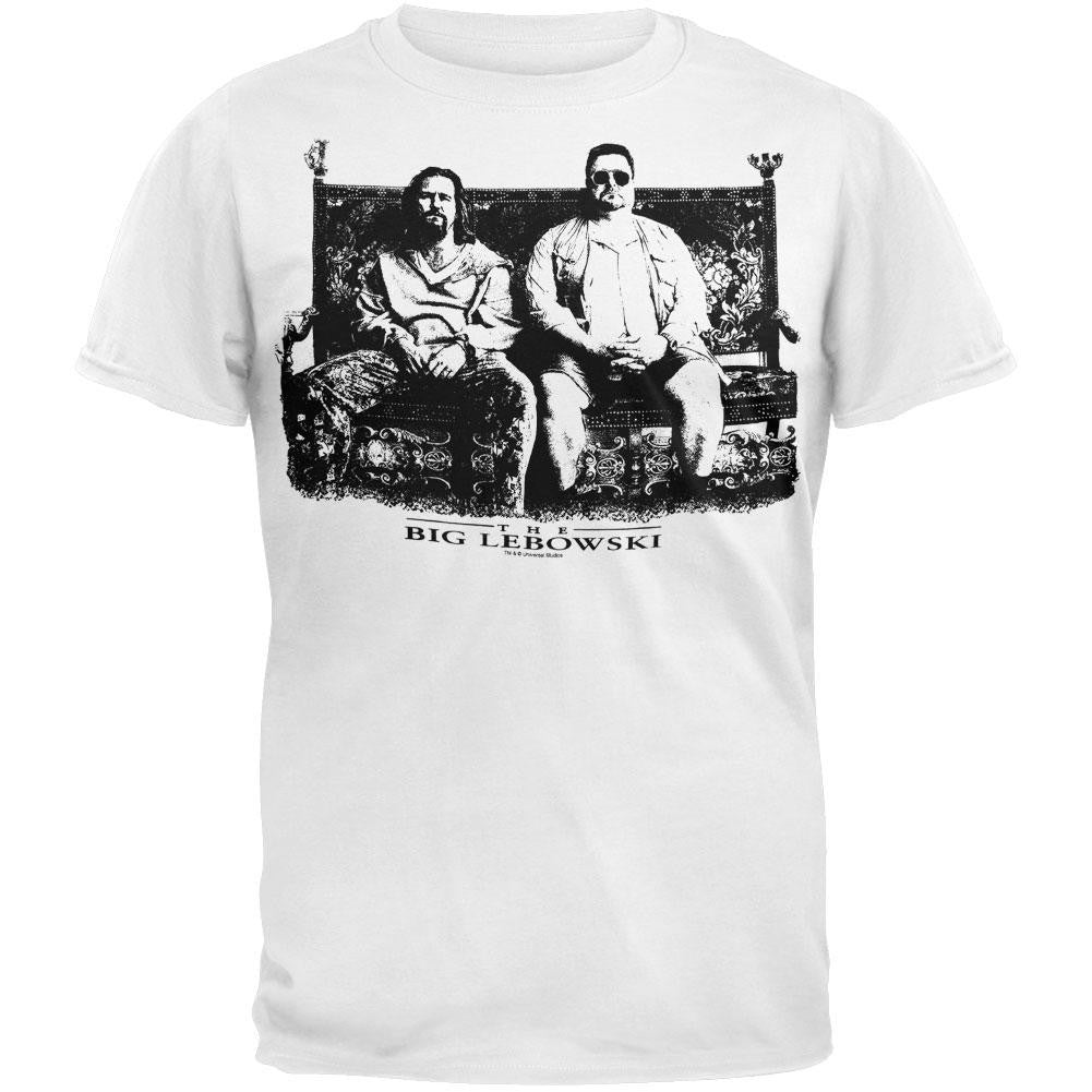 The Big Lebowski - Couch Soft T-Shirt Men's T-Shirts The Big Lebowski SM White 