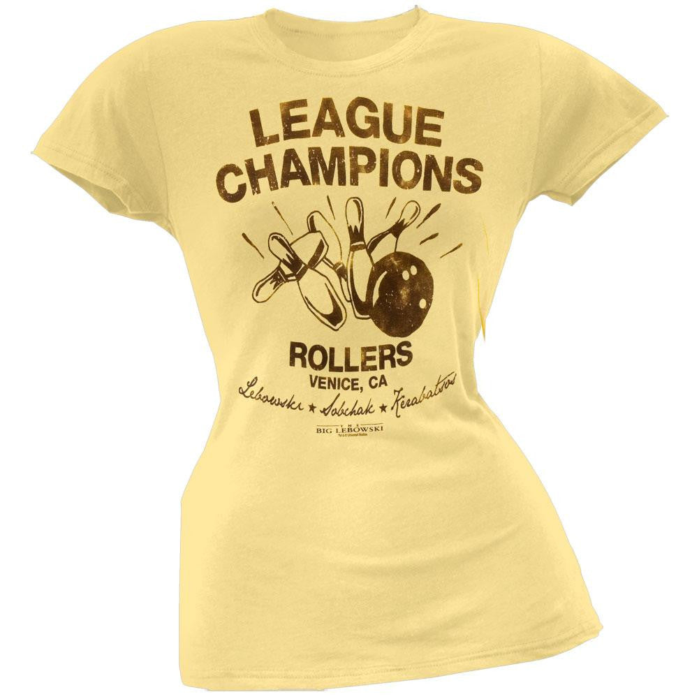 The Big Lebowski - League Champions Juniors T-Shirt Juniors T-Shirts The Big Lebowski SM Yellow