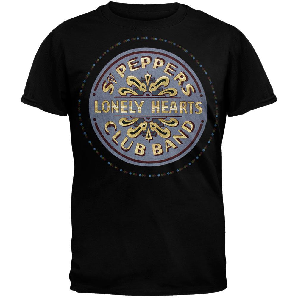 The Beatles - Golden Seal Soft T-Shirt Men's T-Shirts The Beatles SM Black 