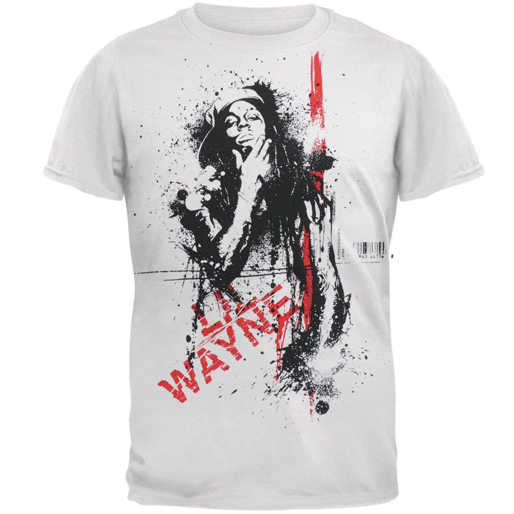 Lil Wayne - Tha Mobb T-Shirt Men's T-Shirts Lil Wayne SM White 