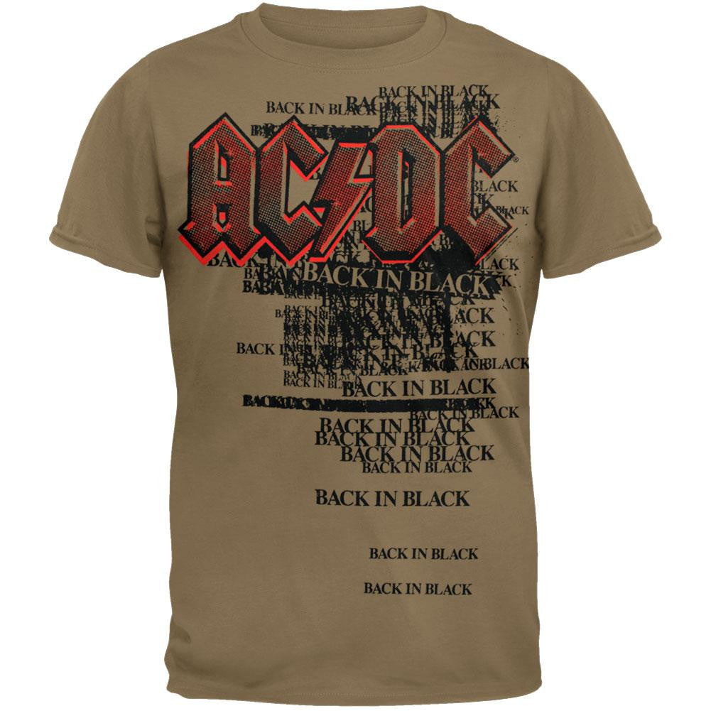 AC/DC - Ain't Noise Pollution T-Shirt Men's T-Shirts AC/DC SM Beige 