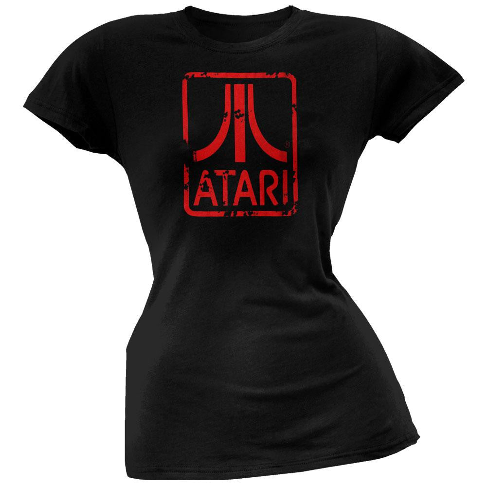 Atari - Logo Juniors T-Shirt Juniors T-Shirts Atari XL Black 