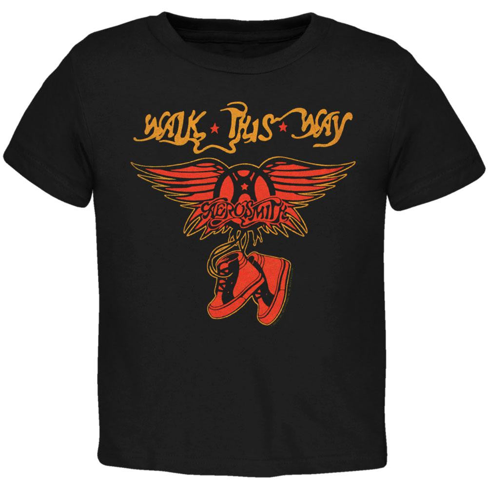 Aerosmith - Walk This Way Toddler T-Shirt Toddler T-Shirts Aerosmith 2T Black 
