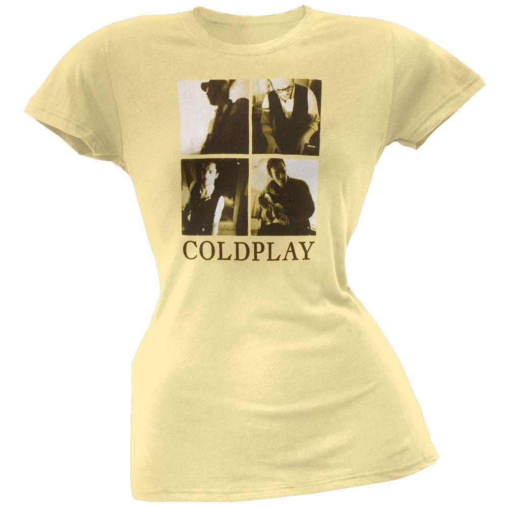 Coldplay - Yellow Juniors T-Shirt Juniors T-Shirts Coldplay LG Yellow 