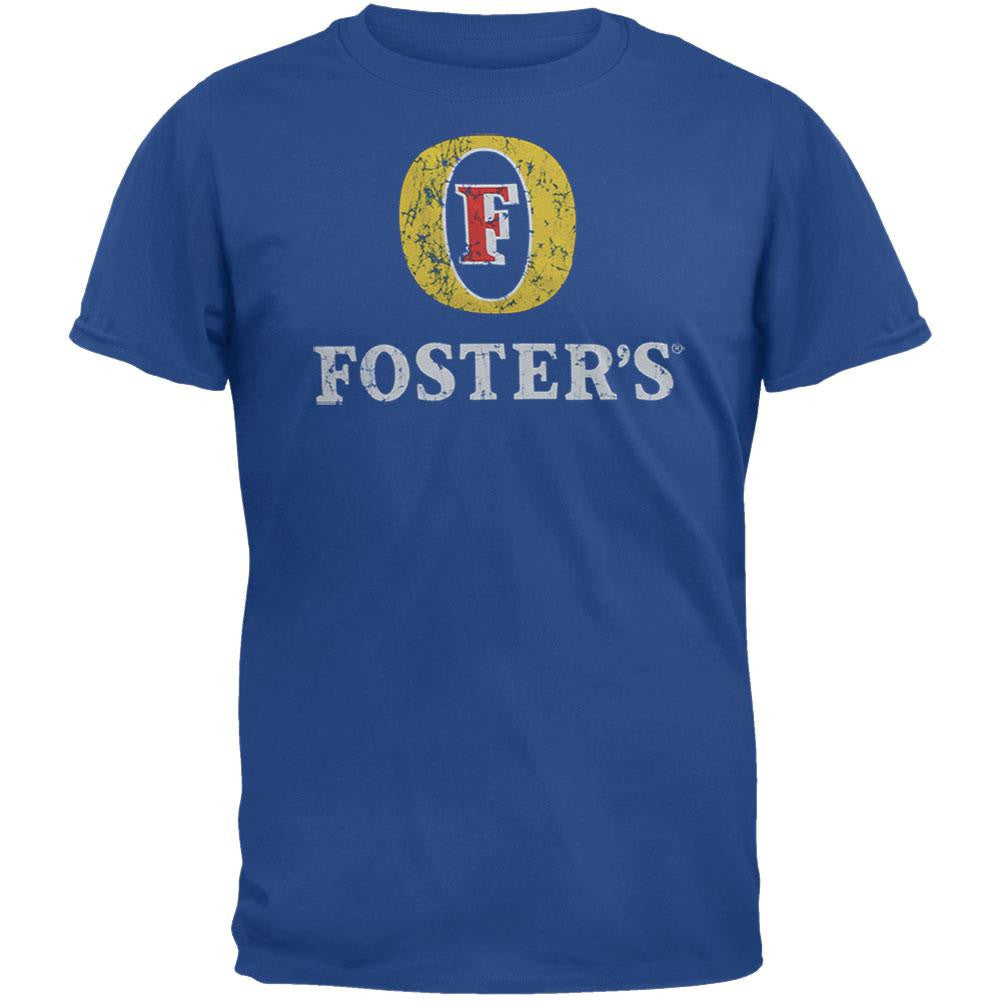 Foster's - Distressed Logo Soft T-Shirt Men's T-Shirts Foster's SM Blue 