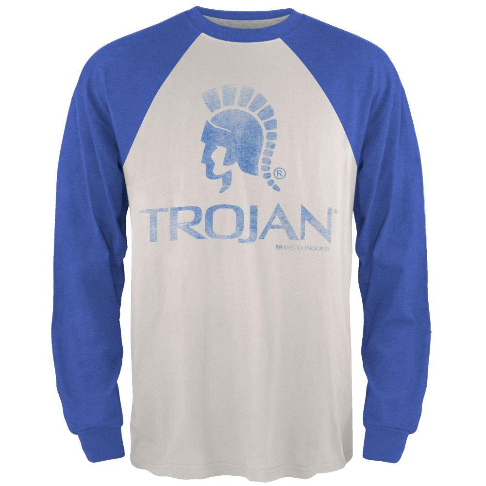 Trojan - Logo Diamond Long Sleeve T-Shirt Men's Long Sleeves Old Glory 2XL Blue 