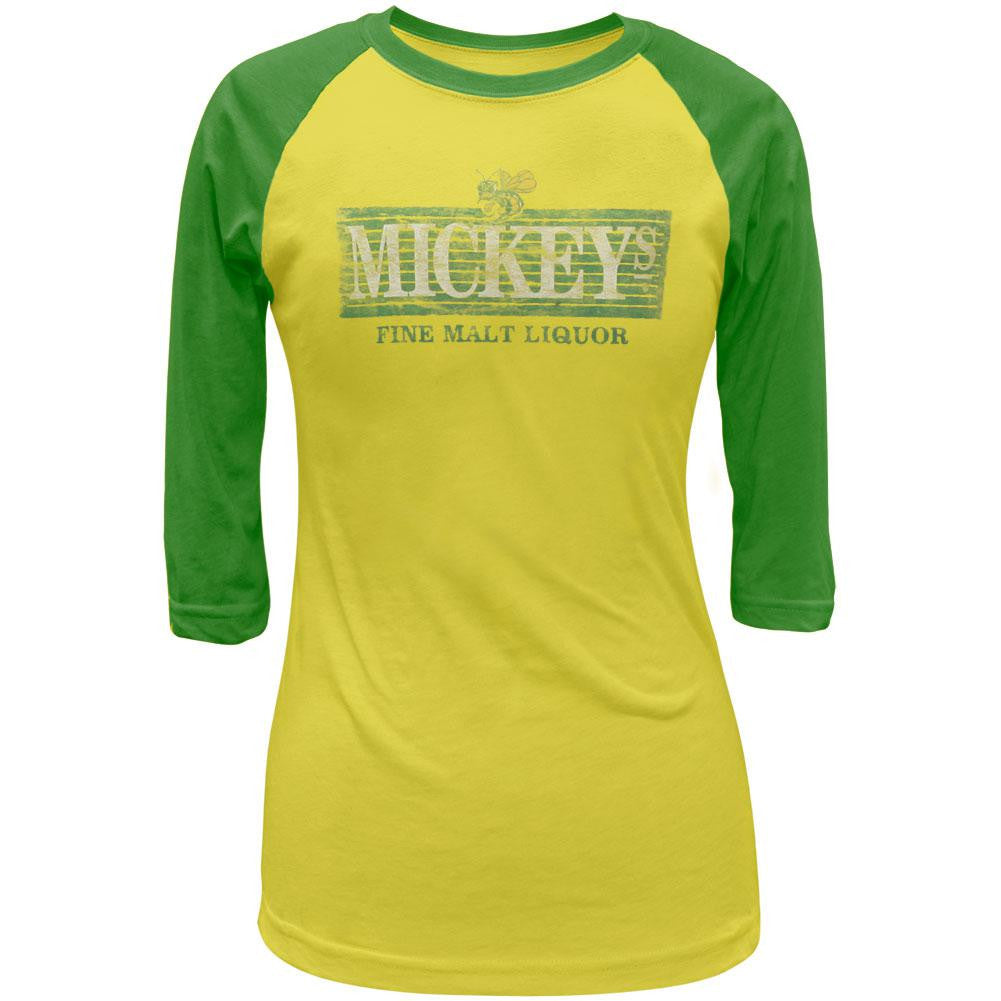 Mickey's - Logo Diamond Juniors Raglan Juniors Raglans Mickey's SM Yellow