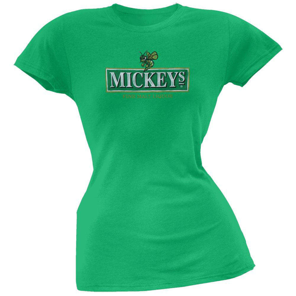 Mickey's - Distressed Logo Juniors T-Shirt Juniors T-Shirts Mickey's SM Green