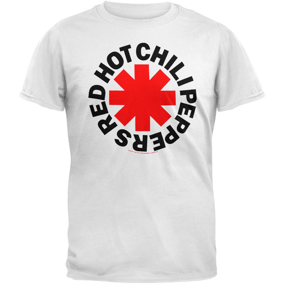 Red Hot Chili Peppers - Asterisk Logo T-Shirt Men's T-Shirts Red Hot Chili Peppers SM White 