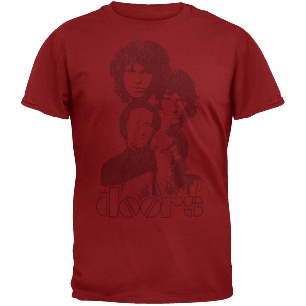 The Doors - Totem Soft T-Shirt Men's T-Shirts The Doors MD Maroon