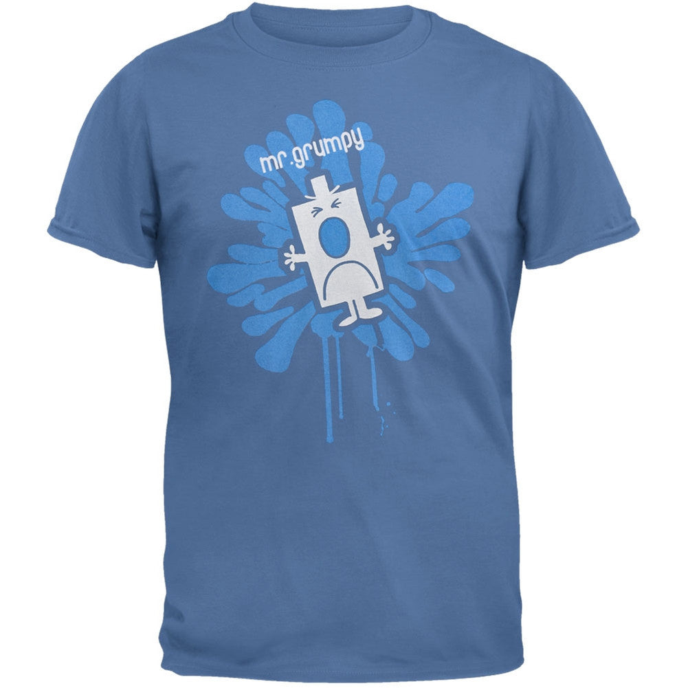 Mr. Men - Mr. Grumpy Splat T-Shirt Men's T-Shirts Mr. Men & Little Miss SM Blue 