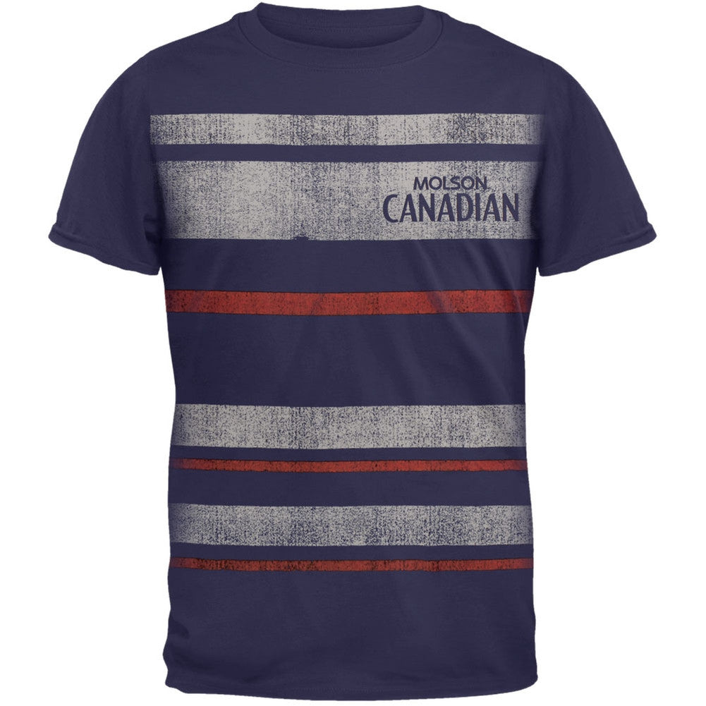 Molson - Stripes T-Shirt Men's T-Shirts Molson Ice SM Dark Blue 