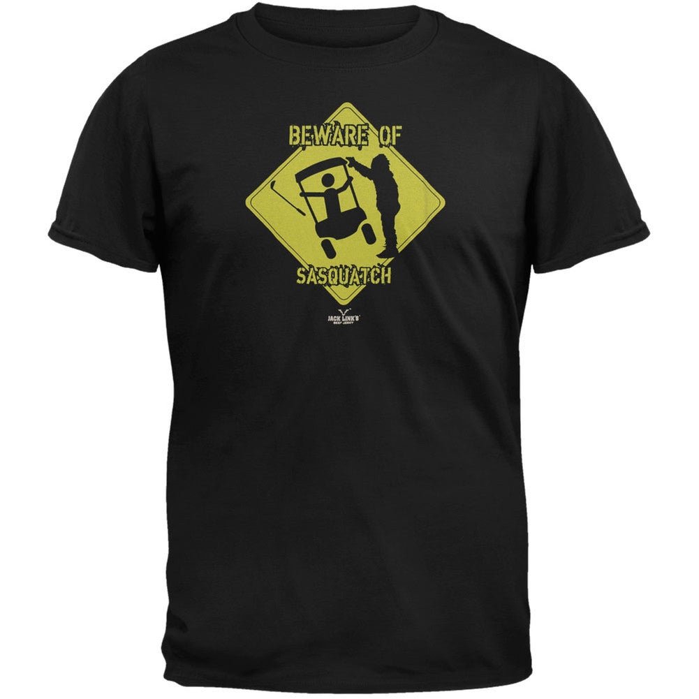Jack Links - Sasquatch Crossing T-Shirt Men's T-Shirts Jack Link's SM Black 