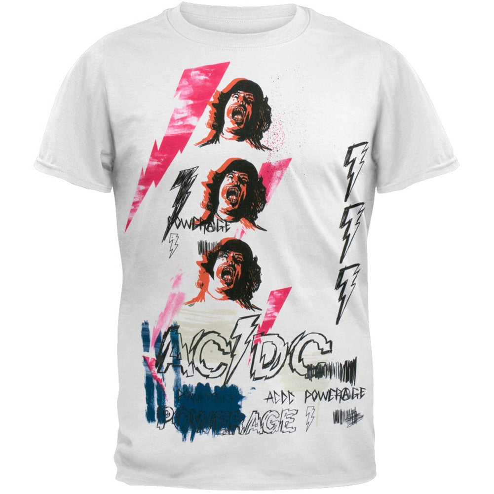 AC/DC - Power Rage T-Shirt Men's T-Shirts AC/DC 2XL White 