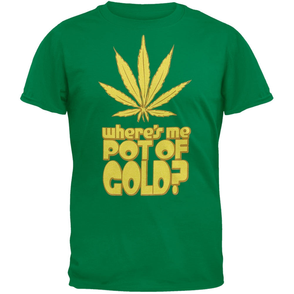 Pot Of Gold T-Shirt Men's T-Shirts Old Glory 2XL Green 