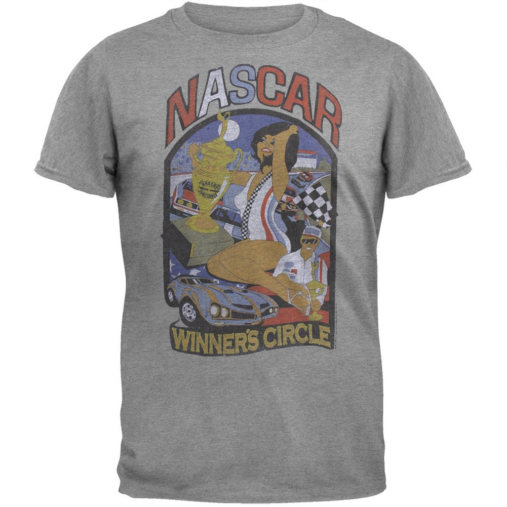 Nascar - Winner's Circle Soft Adult T-Shirt Men's T-Shirts NASCAR SM Grey 