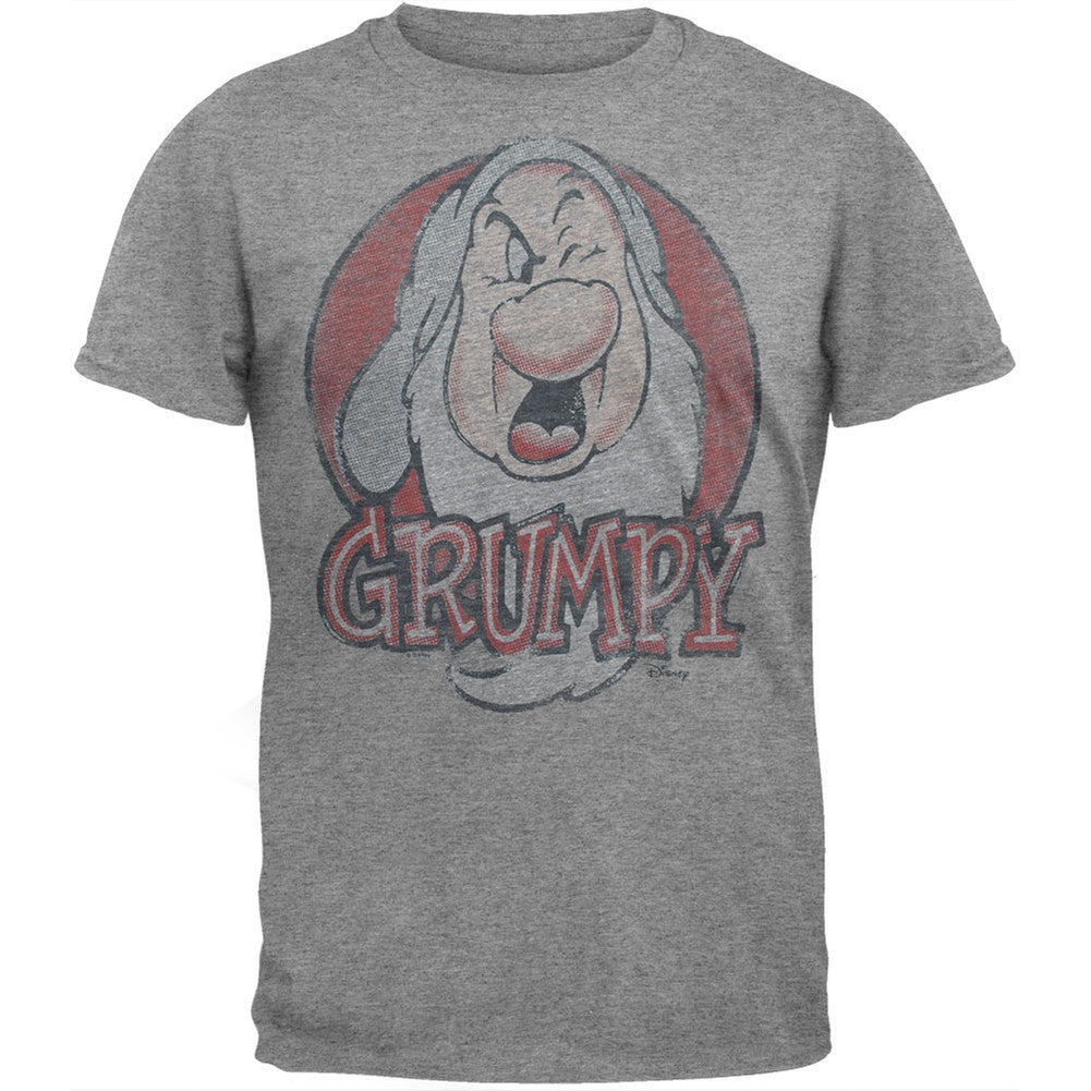 Snow White - Grumpy Soft T-Shirt Men's T-Shirts Snow White MD Grey