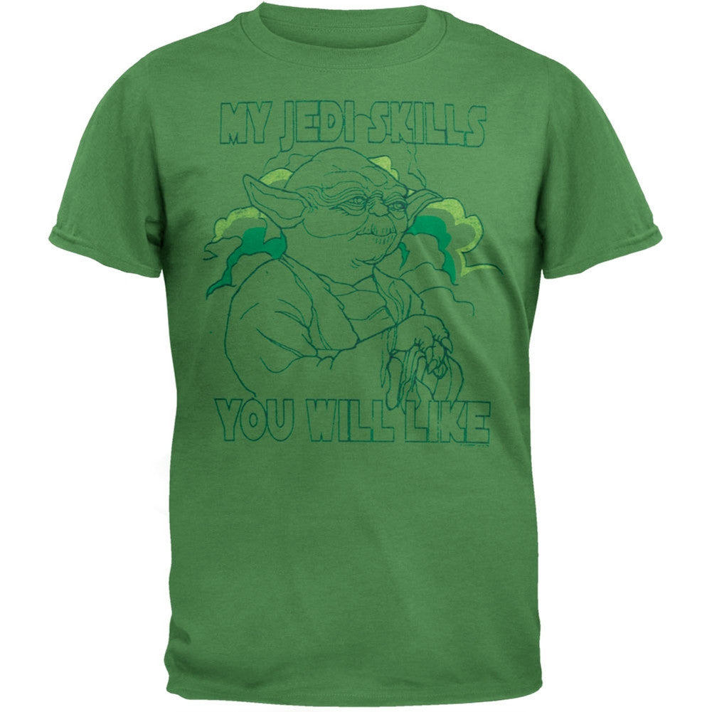 Star Wars - My Skills You Will Like Soft T-Shirt Men's T-Shirts Star Wars SM Green 