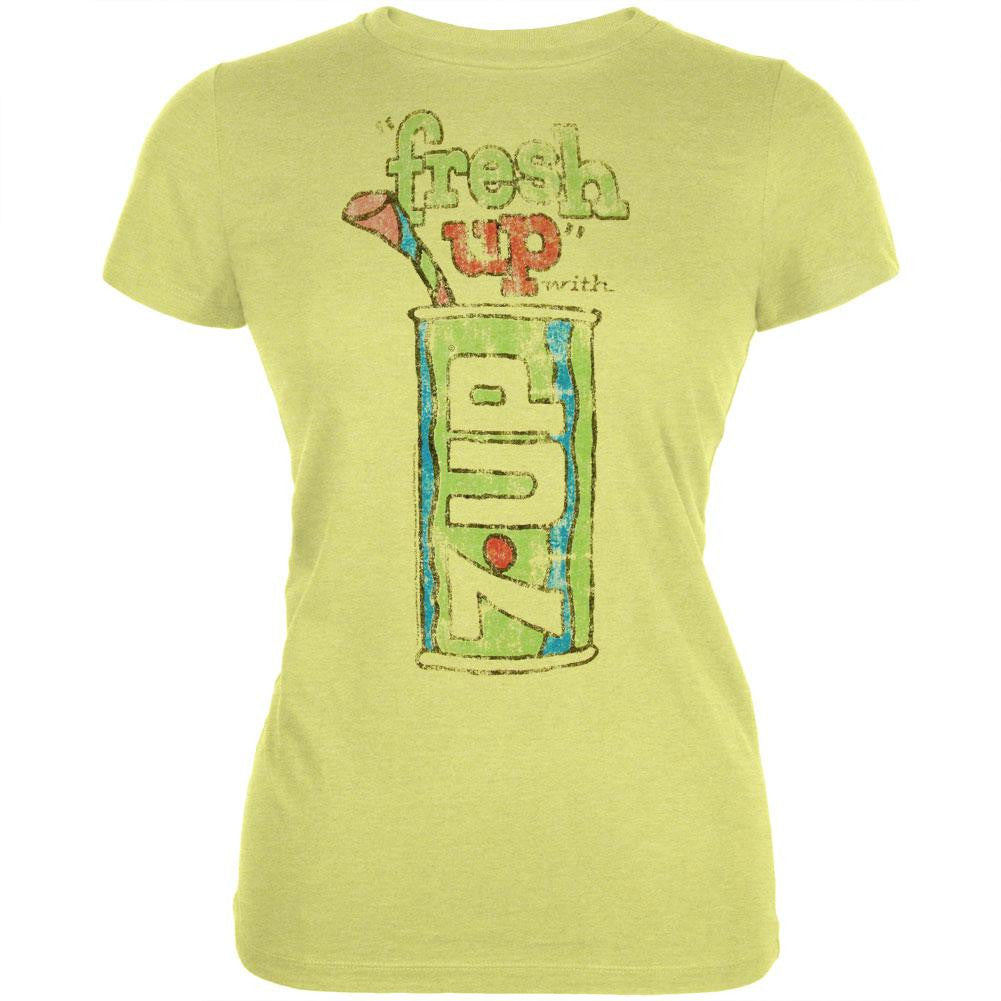 7-Up - Fresh Up Juniors T-Shirt Juniors T-Shirts 7up SM Yellow