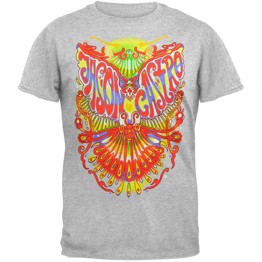 Jason Castro - Psychedelic Soft T-Shirt Men's T-Shirts Jason Castro LG Grey