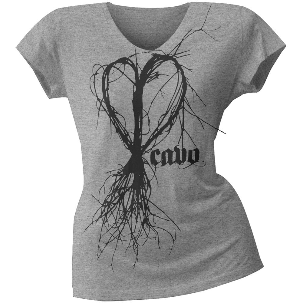 Cavo - Twisted Heart Juniors T-Shirt Juniors T-Shirts Cavo SM Grey