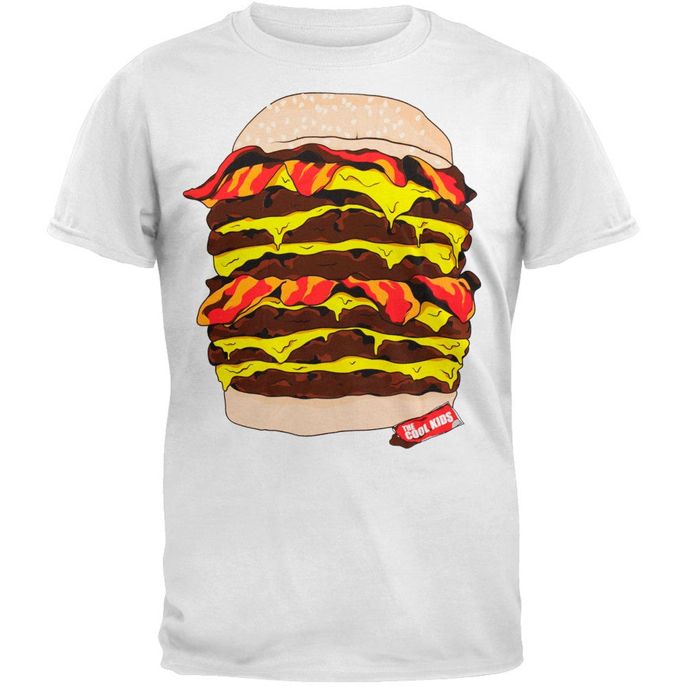 The Cool Kids - Burgernator T-Shirt Men's T-Shirts Cool Kids 2XL White 