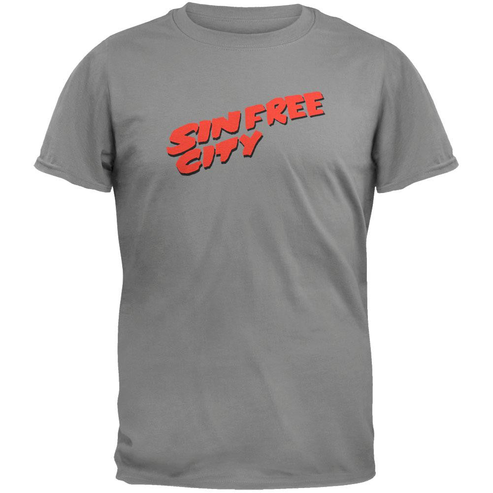 Sin Free City T-Shirt Men's T-Shirts Old Glory 2XL Grey 