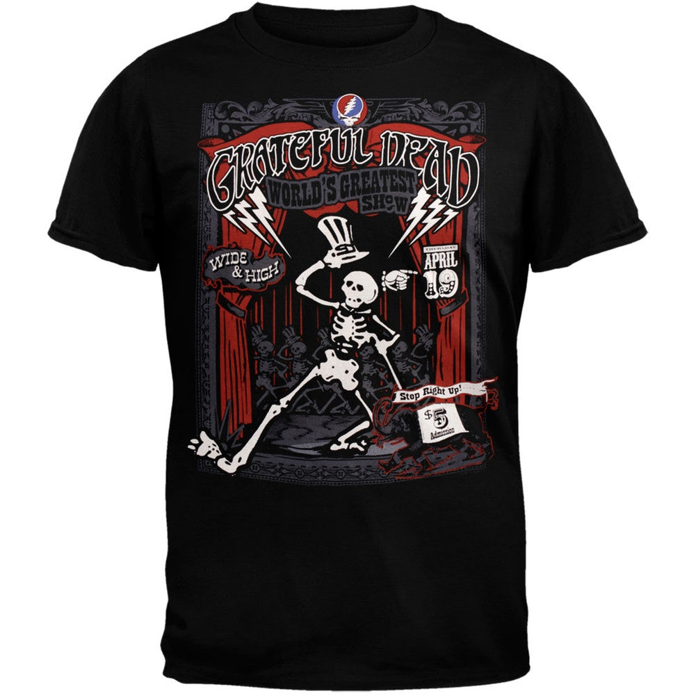 Grateful Dead - Show Time Soft T-Shirt Men's T-Shirts Grateful Dead MD Black 