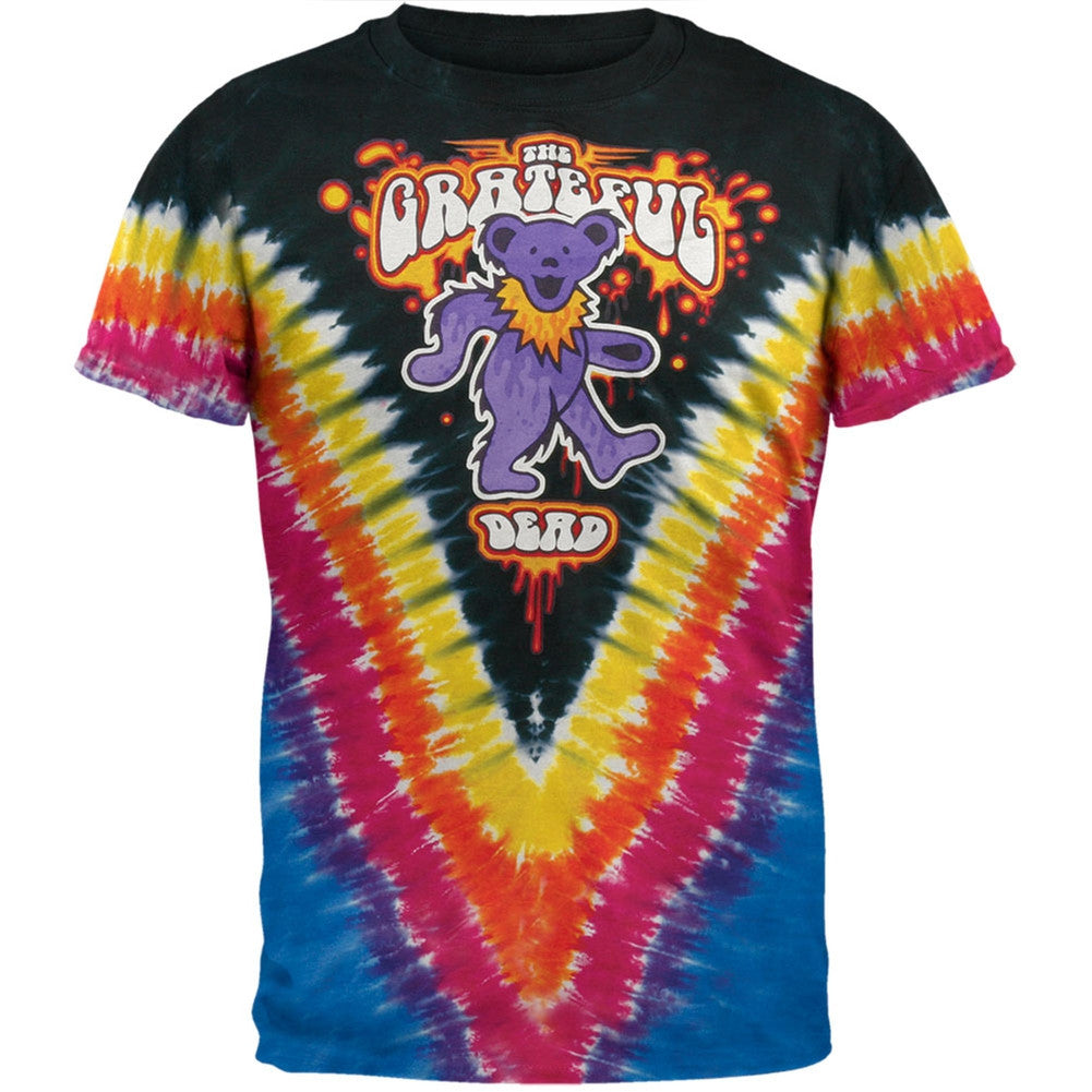 Grateful Dead - Liquid Bear V-Dye T-Shirt Men's T-Shirts Grateful Dead MD Multi 