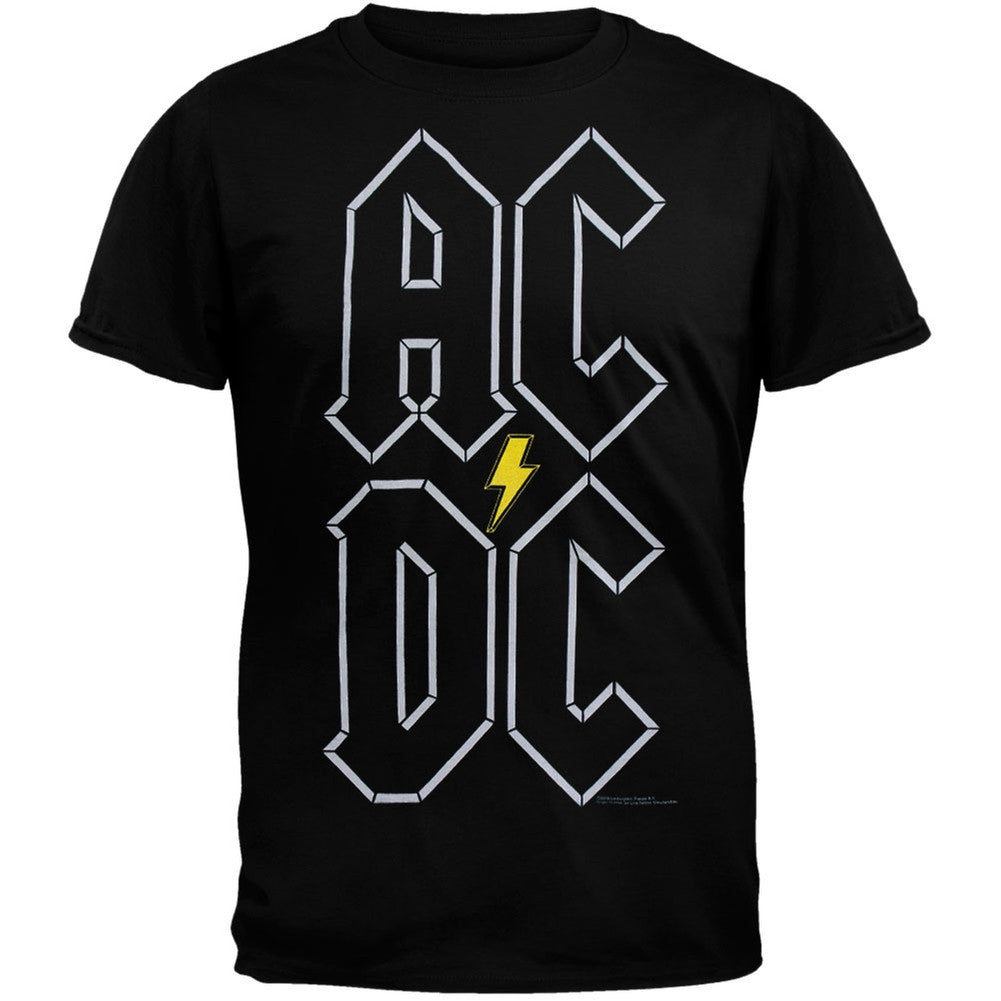 AC/DC Logo T-Shirt Men's T-Shirts AC/DC SM Black 